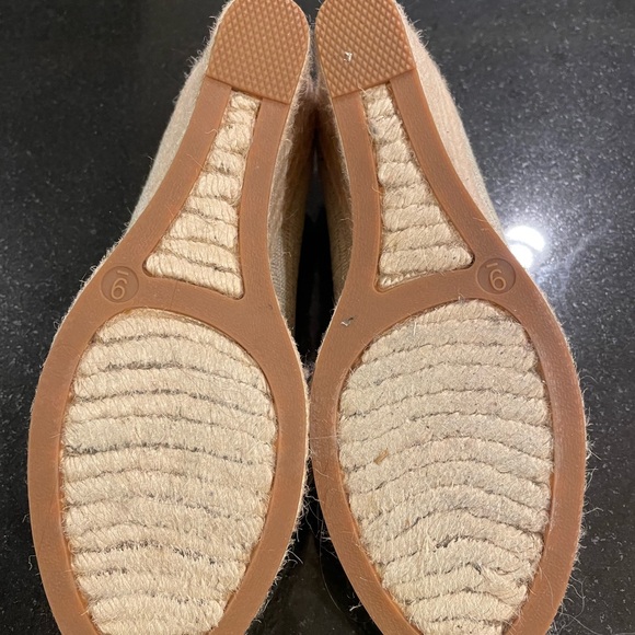 J Crew Seville Espadrilles Metallic Canvas Size 9 - Picture 5 of 5